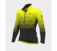 Giubbino invernale ciclismo ALE' PR-R MAGNITUDE nero-giallo fluo