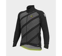 Giubbino invernale ciclismo ALE' PR-R TAK WOOL THERMO nero-grigio