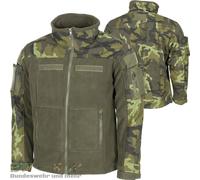 GIUBBINO PILE MILITARE COMBAT ESERCITO TEDESCO TACTICAL FLEECE JACKET BW...