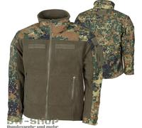 GIUBBINO PILE MILITARE COMBAT ESERCITO TEDESCO TACTICAL FLEECE JACKET BW...