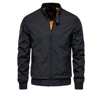 Giubbino Uomo Primavera Blauer, Giacca Uomo Estiva Casual Vestibilità Comoda Bomber a Manica Lunga Con Cerniera Integrale E Tasche Cappotto Da Esterno Semplici E Comodi Per L'estate Primaverile