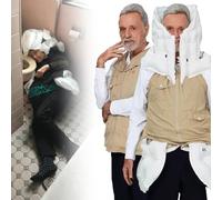 Giubbotto Anticaduta Intelligente Con Airbag Giacca Con Airbag Indossabile Per Anziani Dotata Di App Per Visualizzare I Dati Di Allenamento Riutilizzabile In Caso Di Problemi Di Salute,khaki(Mr)-XL