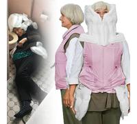 Giubbotto Anticaduta Intelligente Con Airbag Giacca Con Airbag Indossabile Per Anziani Dotata Di App Per Visualizzare I Dati Di Allenamento Riutilizzabile In Caso Di Problemi Di Salute,Pink(Ms)-S