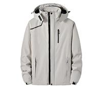Giubbotto Antipioggia Uomo, Giubbotto Impermeabile Uomo, Montagna Outdoor Waterproof Impermeabile Antivento Leggera Sahariana Trekking Softshell Giacche Softshell Uomo per Le Mezze Stagioni
