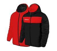 Giubbotto Apollo Nero-Rosso Zeus Double-Face Sport Uomo Staff Inverno Winter jogging Allenamento Relax Calcio Calcetto Torneo Reversibile unisex (XL)