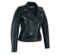 GIUBBOTTO BIKER IN PELLE DI VACCA DONNA (3XL)