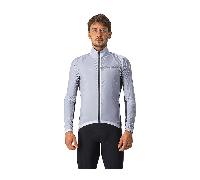 Giubbotto Castelli Squadra Stretch Windbreaker Grigio Argento, Taglia XL