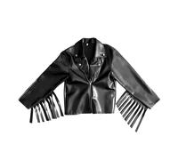 GIUBBOTTO CHIODO SIMILPELLE FRANGE M/L