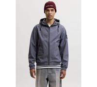 Giubbotto con cappuccio softshell Blu S Tinta unita