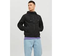 Giubbotto con cappuccio softshell Nero S Tinta unita