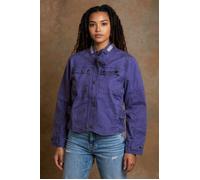 Giubbotto Corto Donna TUCANO URBANO IT40 Viola Cotone Leggero Biker Zip I