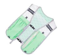 Giubbotto da corsa idratante sportivo, cambio toracico regolabile | scomparto sicuro per bolle multitasca, per trail, running, ciclismo e campeggio, verde, Siehe Beschreibung