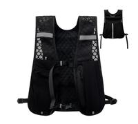 Giubbotto da corsa per acqua, portabebè con di idratazione, arma di idratazione bassa, leggero e riflettente, per bottiglie, chiavi, telefono cellulare, containe