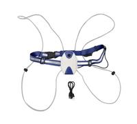 Giubbotto da Corsa Riflettente a LED ad Alta visibilità Frontale Leggero Giubbotto Riflettente Ricaricabile per Il Ciclismo Cambio Ultra Leggero Marcia per la Notte Regolabile con (Blu Scuro)