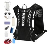 Giubbotto Da Corsa | Supporto Per Telefono Gilet In Esecuzione | Giubbotto Riflessivo Per Uomini E Donne | Giubbotto Di Idratazione | Attrezzatura Sportiva Regolabile Per L'allenamento In Palestra