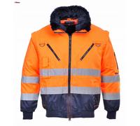 Giubbotto da lavoro bomber PJ50 PORTWEST avvertimento arancione 4in1 S PORTWEST