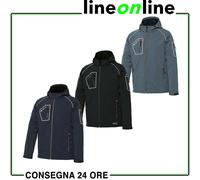 Giubbotto da lavoro Issa Line Perfect 04520 in softshell antivento multitasche