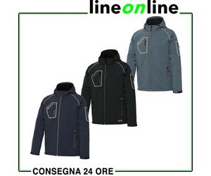 Giubbotto da lavoro Issa Line Perfect 04520 in softshell antivento multitasche