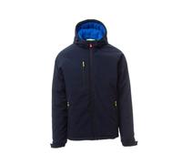 Giubbotto da Uomo Imbottito Payper Gale PAD Softshell impermeabile antivento Giacca con cappuccio idrorepellente 8000 mm H2O (IT, Testo, 5XL, Regular, Regular, Blu Navy)