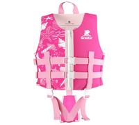 Giubbotto di Nuoto per Bambini con Cinghia Regolabile, Gilet da Nuoto in Neoprene con Schiuma EPE, Design Senza Maniche per Età 2 a 9 Anni / 15 a 35 kg
