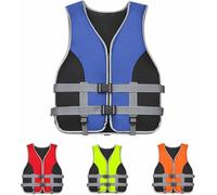 Giubbotto di Salvagente Adulto: Giubbotto Salvataggio Universale per Uomo E Donna Regolabile Giubbotto Salvagente Aiuto al Galleggiamento per Gli Sport Acquatici,Blu,M