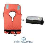GIUBBOTTO DI SALVATAGGIO ADULTO 100N + LUCE A LED OMOLOGATO OLTRE 6 MIGLIA