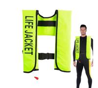 Giubbotto di salvataggio adulto per kayak, gilet da nuoto sicuro gonfiabile con gonfiaggio automatico, sicurezza portatile per navigare, surf, kayak spiaggia