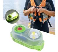 Giubbotto di salvataggio attivato con acqua di mare a LED, leggero, autilluminazione, gilet di sicurezza, accessorio in plastica impermeabile per attrezzatura di sopravvivenza per bambini adulti