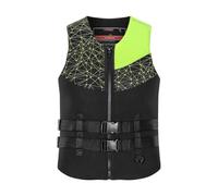 Giubbotto di Salvataggio for Adulti, Giubbotto di Sicurezza for Il Nuoto con Cinghie Regolabili, Attrezzatura di Salvataggio in Acqua for Kayak, Nautica, Pesca(Green,XL)
