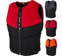 Giubbotto Di Salvataggio in Neoprene Giubbotto Di Salvataggio Per Adulti All'aperto Zaino Di Sopravvivenza Giubbotto Di Sicurezza Giubbotto Salvagente Impermeabile Per Sport Acquatici(Red,M (58-70KG))