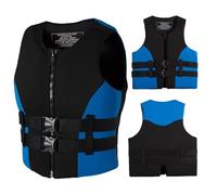 Giubbotto Di Salvataggio Per Adulti, Giubbotto Salvagente in Neoprene Per Sport Acquatici Gilet Da Snorkeling Giubbotti Da Nuoto Unisex Per Kayak Canottaggio Snorkeling(Blue,M(58-70KG))