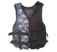 Giubbotto di Salvataggio per Adulti Impermeabile con Cintura Regolabile Ideale per SUP Káyak Pesca Nuoto e Sport Acquatici(Black,M)