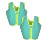 Giubbotto di Salvataggio per Bambini Giubbotto da Nuoto per Bambini da 1 a 12 Anni con Cintura di Sicurezza per Piscina Spiaggia Lezioni di Nuoto(03-2pcs Green,1-2 Years)