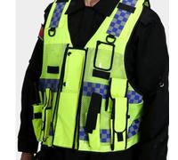 Giubbotto di sicurezza riflettente con strisce altamente riflettenti, maglia