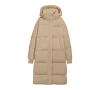 Giubbotto Donna Autunnale Le Camelie Invernali Piumino Lungo da Donna con Collo Alto Cerniera Ampio con Laterali Giacca Invernale Giubbino Invernale Khaki L