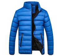 Giubbotto Giacca Corto Piumino Pesante Invernale Lucido Uomo Antivento Impermeabile con Cappuccio Giacca da Uomo Jacket Rimovibile Giubbotto Caldo Casual Multitasche Materiale Sintetico Antivento