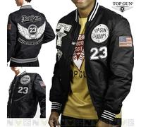 Giubbotto Giubbino Bomber TOP GUN® "FLYING LEGEND" LIGHTWEIGHT JACKET NERO BLACK