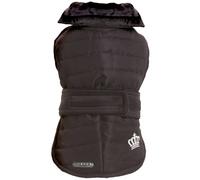 Giubbotto imbottito con fodera interna in velluto per cani modello Bulldog Black