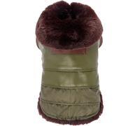 Giubbotto imbottito impermeabile in nylon e finta pelle modello Oak per cani Cro