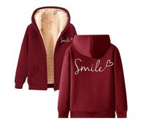 Giubbotto Invernale Donna Giacca Pile Fine Fleece Warm con Zip Manica Lunga Felpa con Cappuccio Pelliccia Morbido Comfort Outdoor Alla Moda Caldo Cappotto in Pile