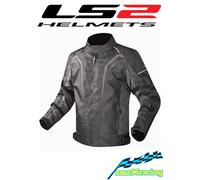 GIUBBOTTO LS2 SEPANG MAN JACKET BLACK DARK GREY SFODERABILE TG L