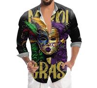 Giubbotto Lucido Uomo Camicia con Gemelli Elegante Uomo Vestiti Anni 70 Camicia Uomo Rock Metal Vestiti Hawaiani Uomo Abbigliamento Anni 50 Uomo Camicia Uomo Oro Camicia Paillettes Uomo Kit Carnevale