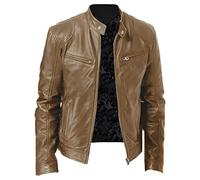 Giubbotto Moto Uomo Giubbino con Protezioni Pelle Giacca Moto Regular Fit Casual Chiodo Metal Biker Giubbotto Moto Leggera Elegante Giacche Moto Sportiva Rinfrescante Comode