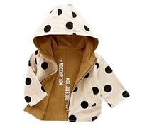 Giubbotto Neonata Antivento Reversibile, Giubbino con Cappuccio e Comoda Apertura Frontale a Zip, Giubbotto Neonata Antivento,Giacca Primaverile Bambino,Giacca a Vento Bambino (Khaki, 2-3 Years)