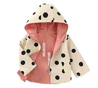 Giubbotto Neonata Antivento Reversibile, Giubbino con Cappuccio e Comoda Apertura Frontale a Zip, Giubbotto Neonata Antivento,Giacca Primaverile Bambino,Giacca a Vento Bambino (Pink, 18-24 Months)