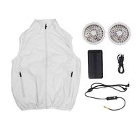 Giubbotto per Ventola di Raffreddamento Seeveess Sleeveless Summer for Worker Construction Wieli (XXL)