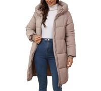 Giubbotto Piumino Donna Giubbino Donna Invernale Medium Length Thickened Upgraded Plus Size Fashionable Casual Solid Color Cotton for Women Le Camelie Invernali Giubbotti Invernali Khaki M