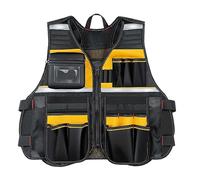Giubbotto portautensili con tasche multiple, tasca porta attrezzi da elettricista, per falegname, colore giallo, stile 2