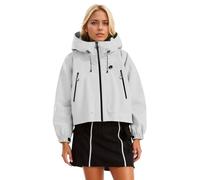 Giubbotto Primaverile Donna Casual Zip Up Solido Cappotto Giacca a Vento Zip-Up Bomber Primavera E Autunno Felpa con per Il Tempo Libero