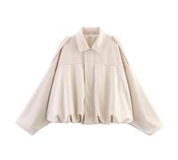 Giubbotto Primaverile Donna Casual Zip Up Solido Cappotto Giacca Leggera da Giacchetto Mezza Y2k Hiphop Antivento Outwear Per Il Tempo Libero
